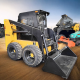 Skid Steer Loaders Used Safety Steer Skid Loader Factory 5 Ton Multifunctional  Farm Excavator Sliding Shovel Manufacturer