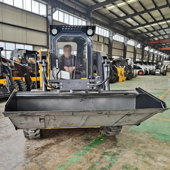 Skid Steer Loaders Used Safety Steer Skid Loader Factory 5 Ton Multifunctional  Farm Excavator Sliding Shovel Manufacturer