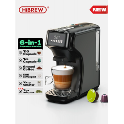 HiBREW 6in1 Capsule Coffee Machine Hot/Cold Multiple Espresso Cafetera Cappuccino Coffee Maker Dolce Gusto Nespresso Powder H1B