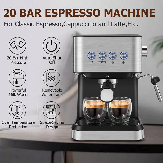 Italian Automatic Semi-automatic Concentrated Extraction Milk Foam Household Office Small Coffee Machine